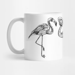 Flamingos Print Mug